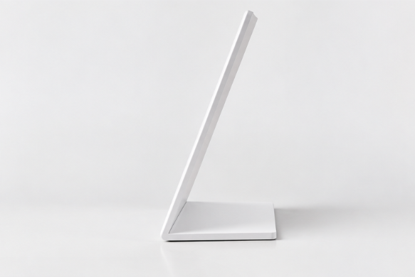 Soporte integrado para tarjeta NFC blanca de reseñas de Google